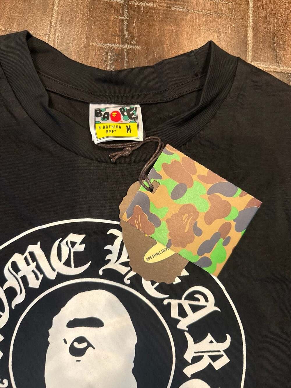 A Bathing Ape x Chrome Hearts Baby Milo Cross Logo T-shirt - Picture 3 of 8